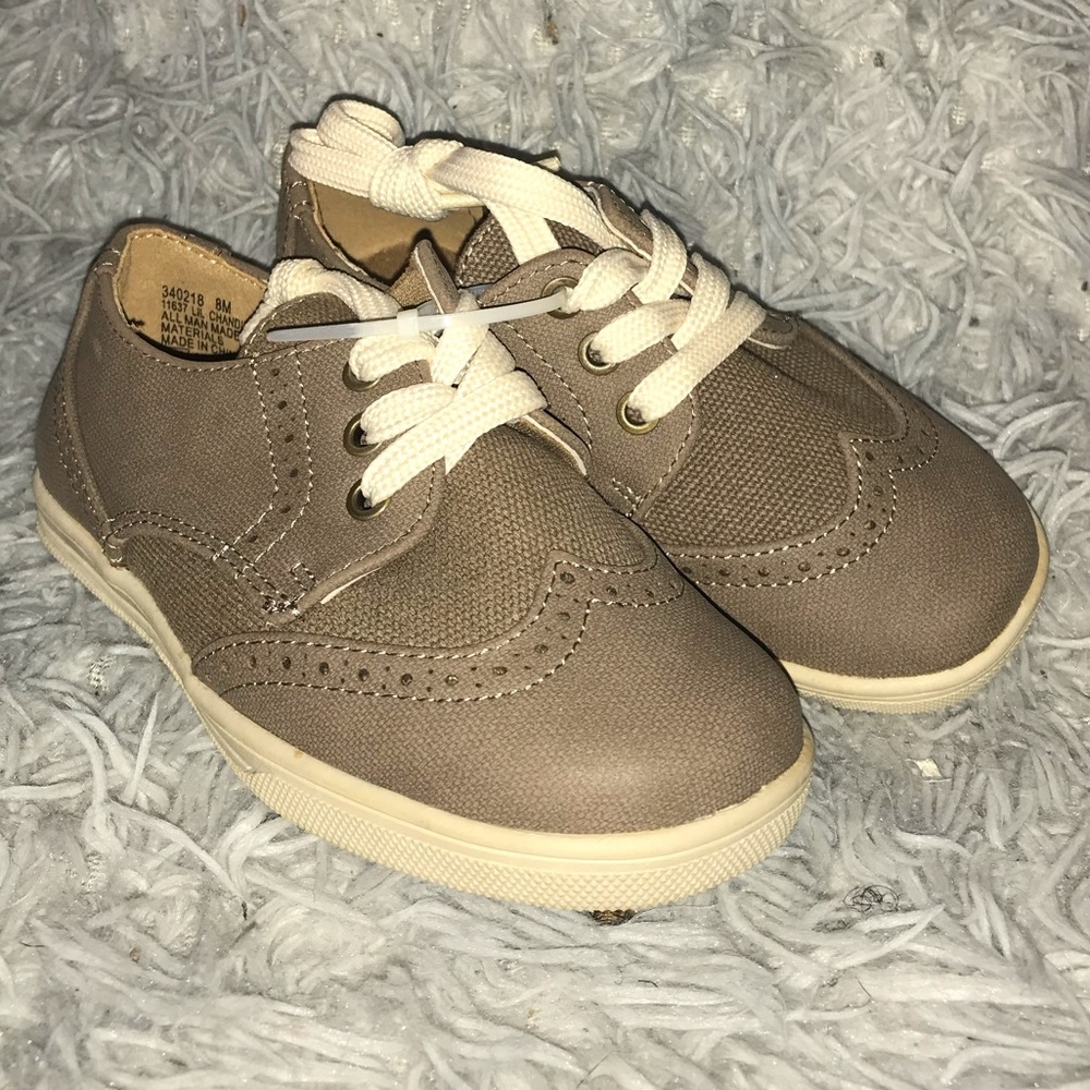 Scott David Chandler Taupe toddler shoes